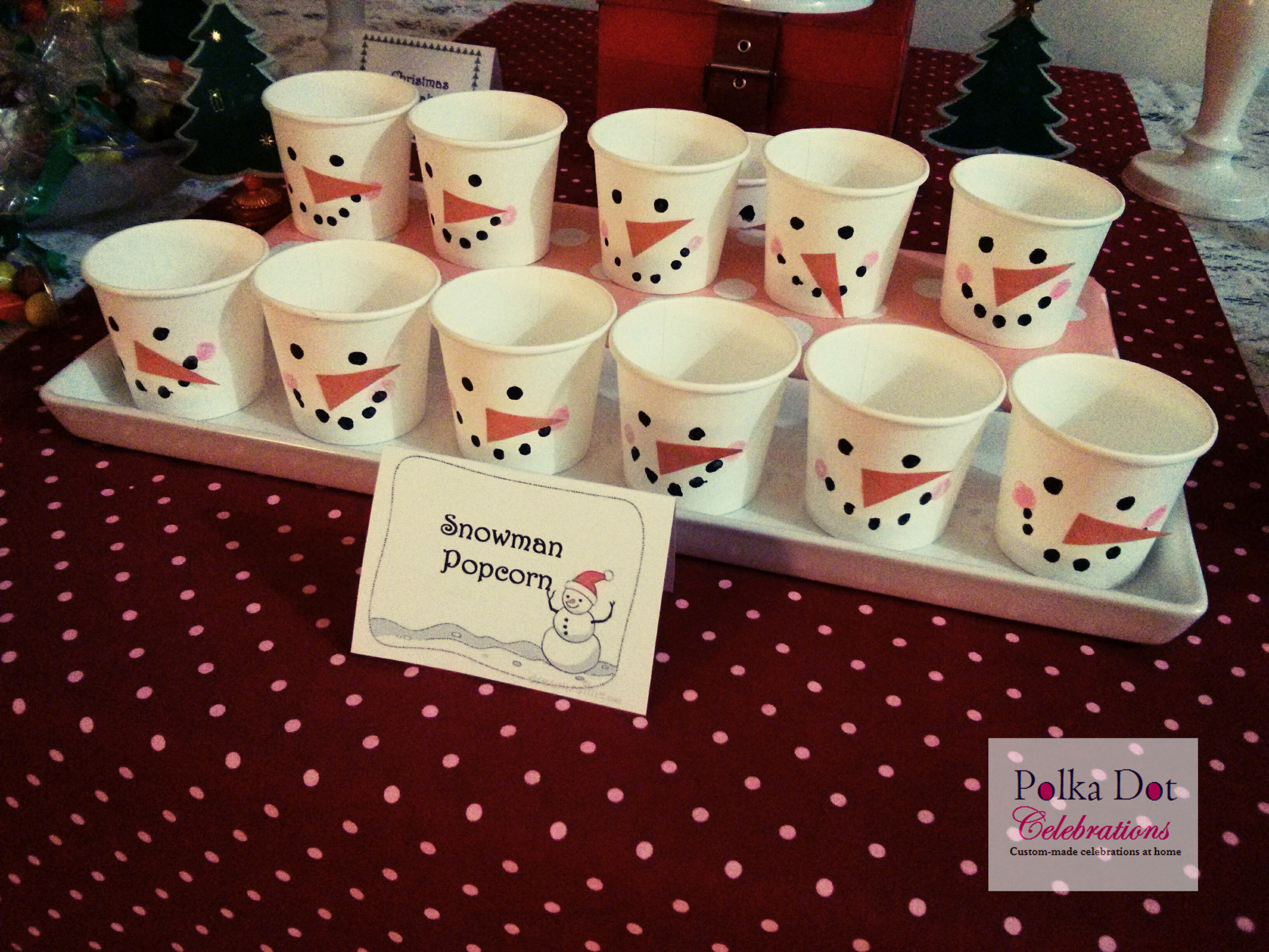 Snowman Paper Cups