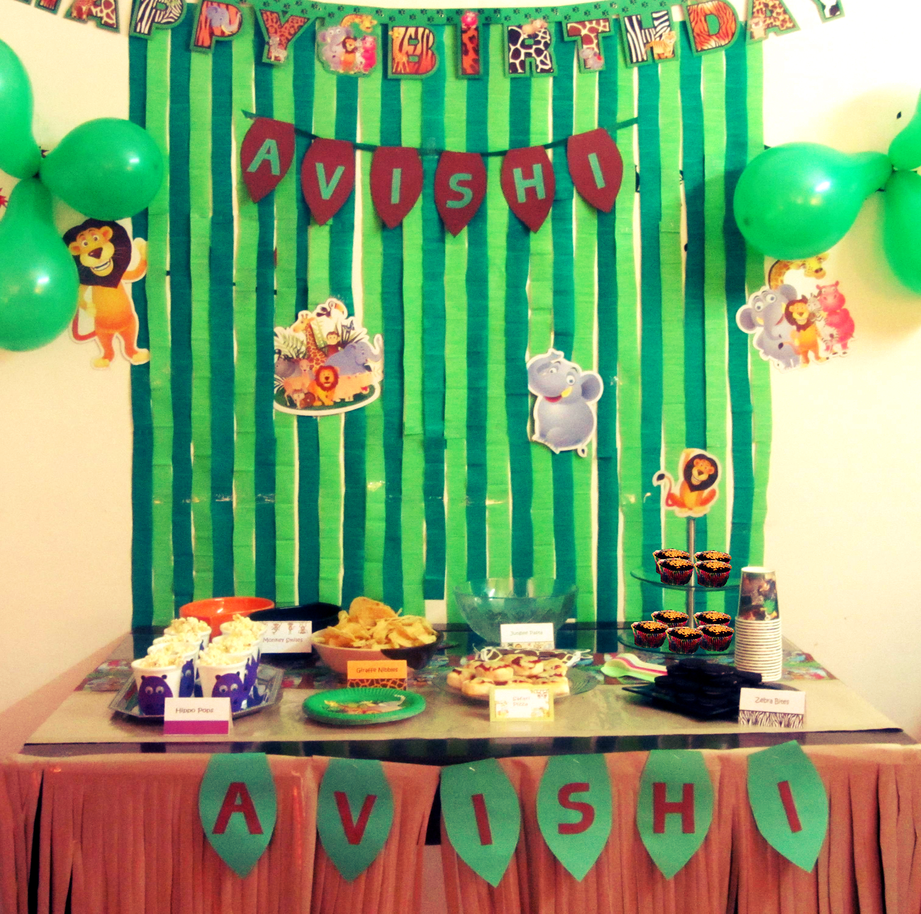 jungle themed party